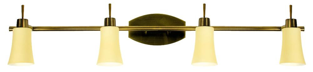 Kinkiet mosiądz-biały KROTON 4xG9x40W wym:17x63x10cm IP20 Candellux
