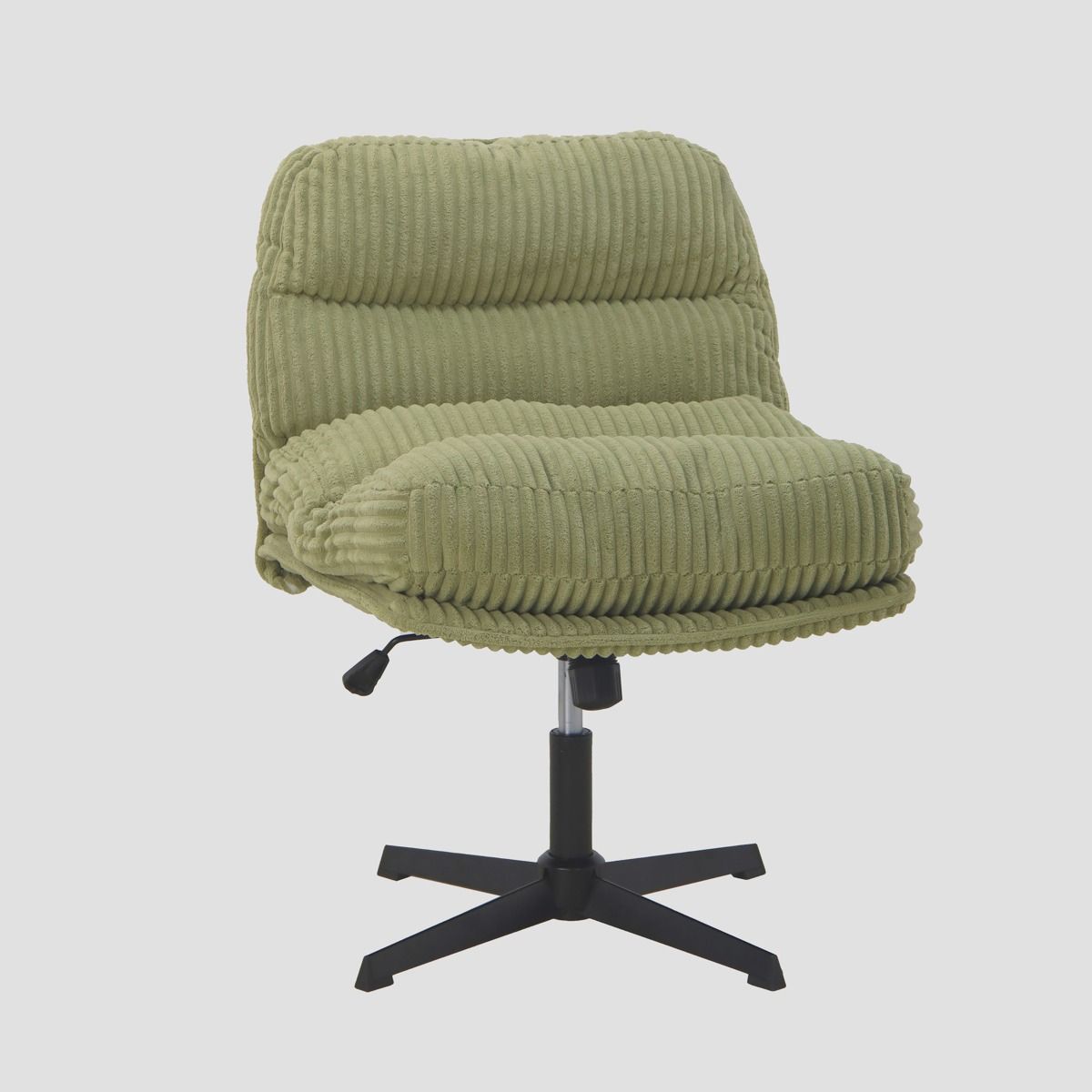 Fotel CORDIVO sztruksowy obrotowy oliwkowy 66x71x83 cm