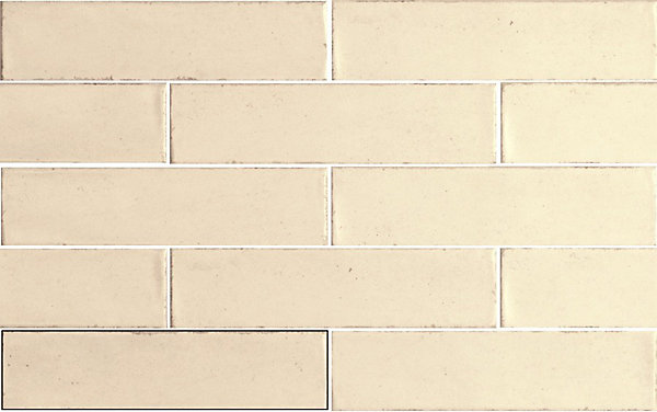 carrelage effet zellige 7,5x30 cm LUZIA IVORY