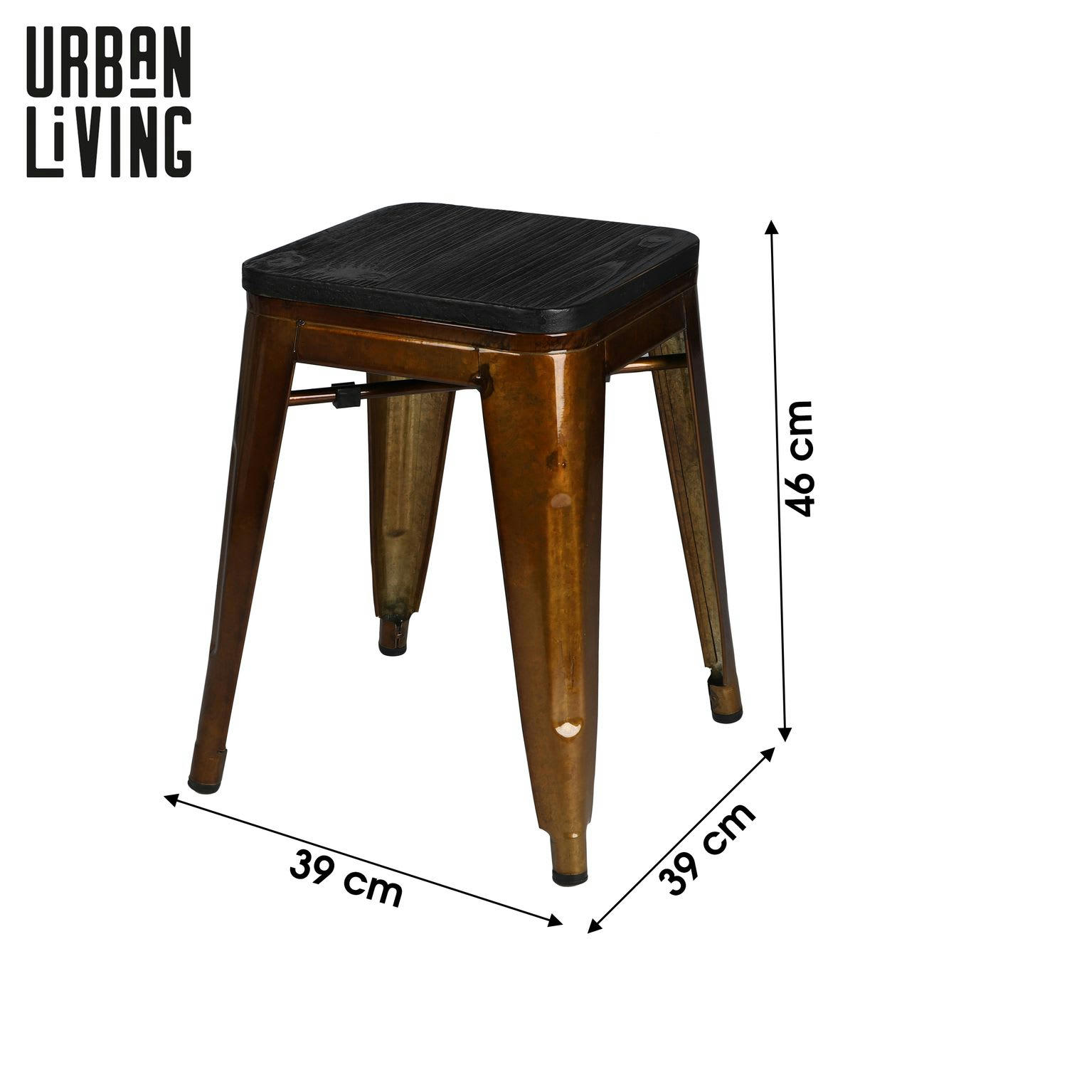 - Tabouret vintage doré