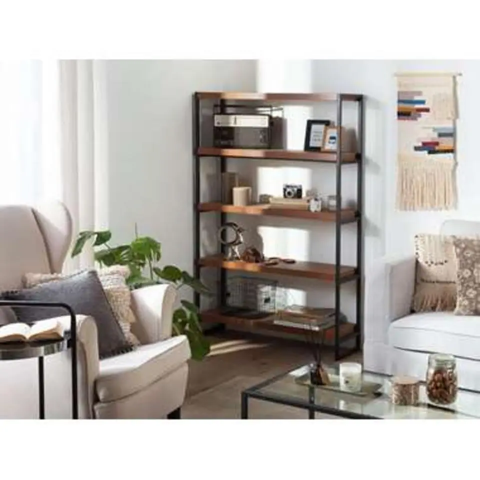 TIFTON - Boekenkast - Donkere houtkleur - MDF