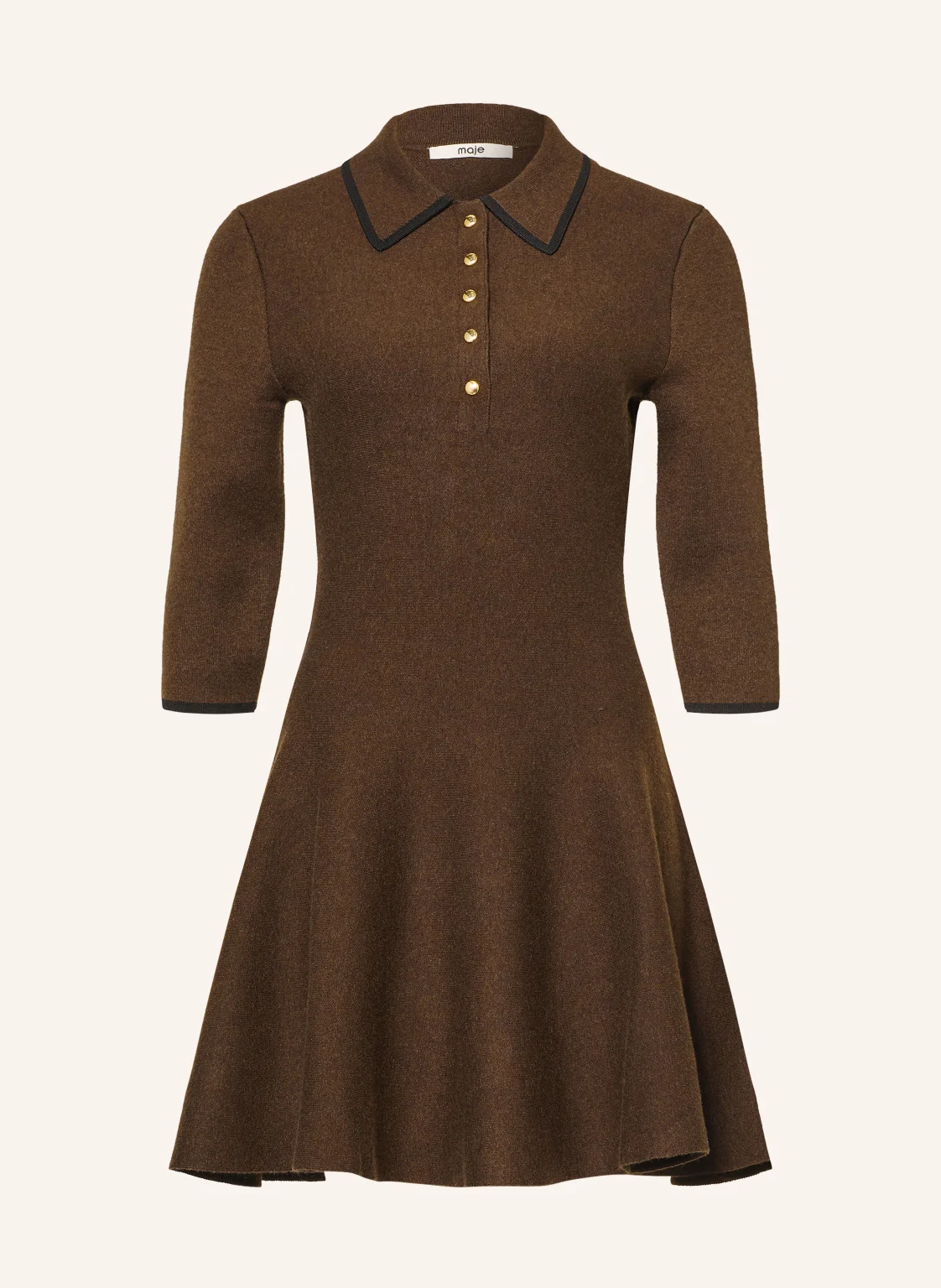 maje Strickkleid mit 3/4-Arm