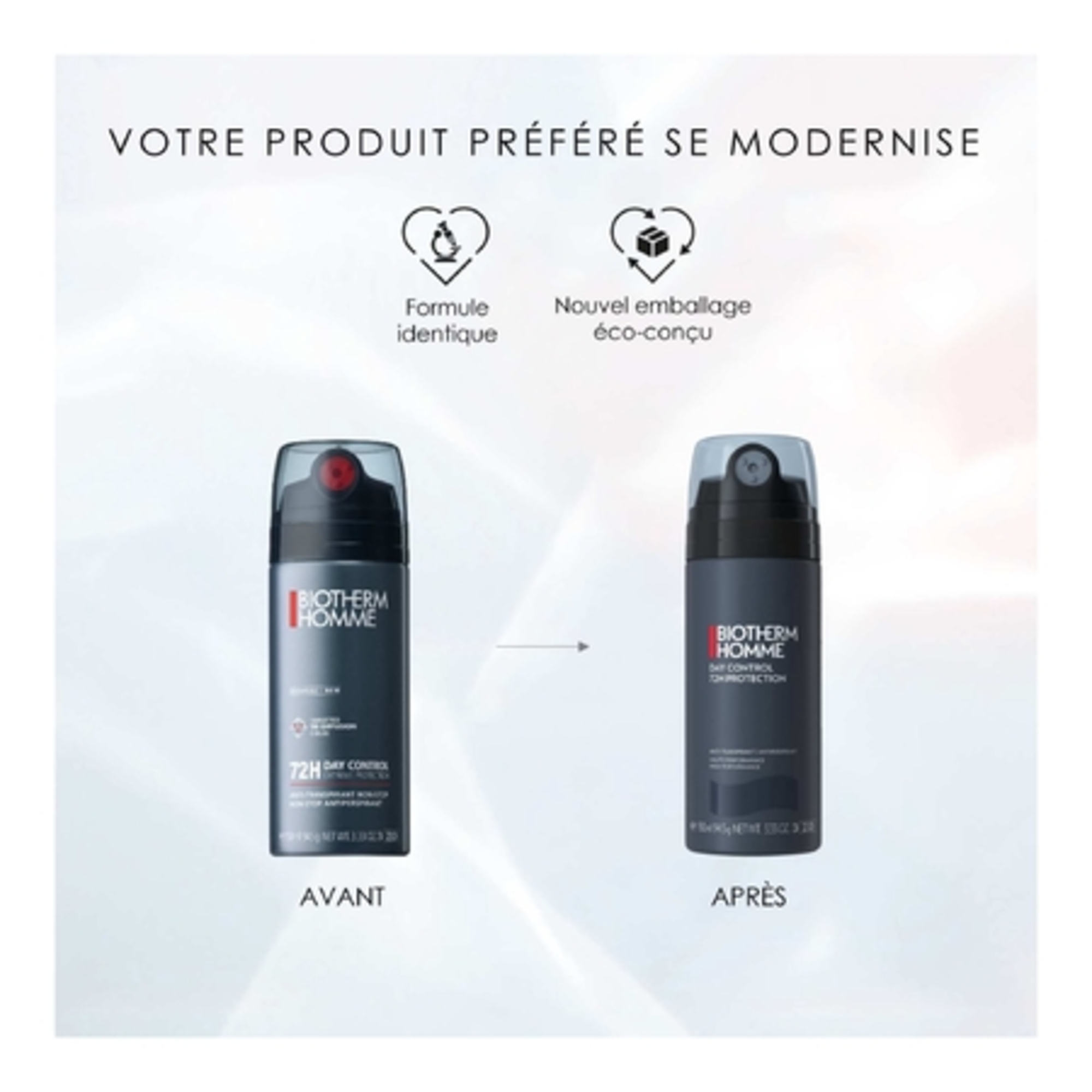 HOMME DAY CONTROLDéodorant anti-transpirant 72h haute performance