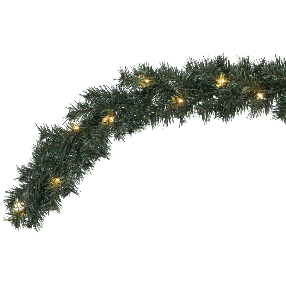 Guirlande de No&euml;l lumineuse verdoyante LED L200cm
