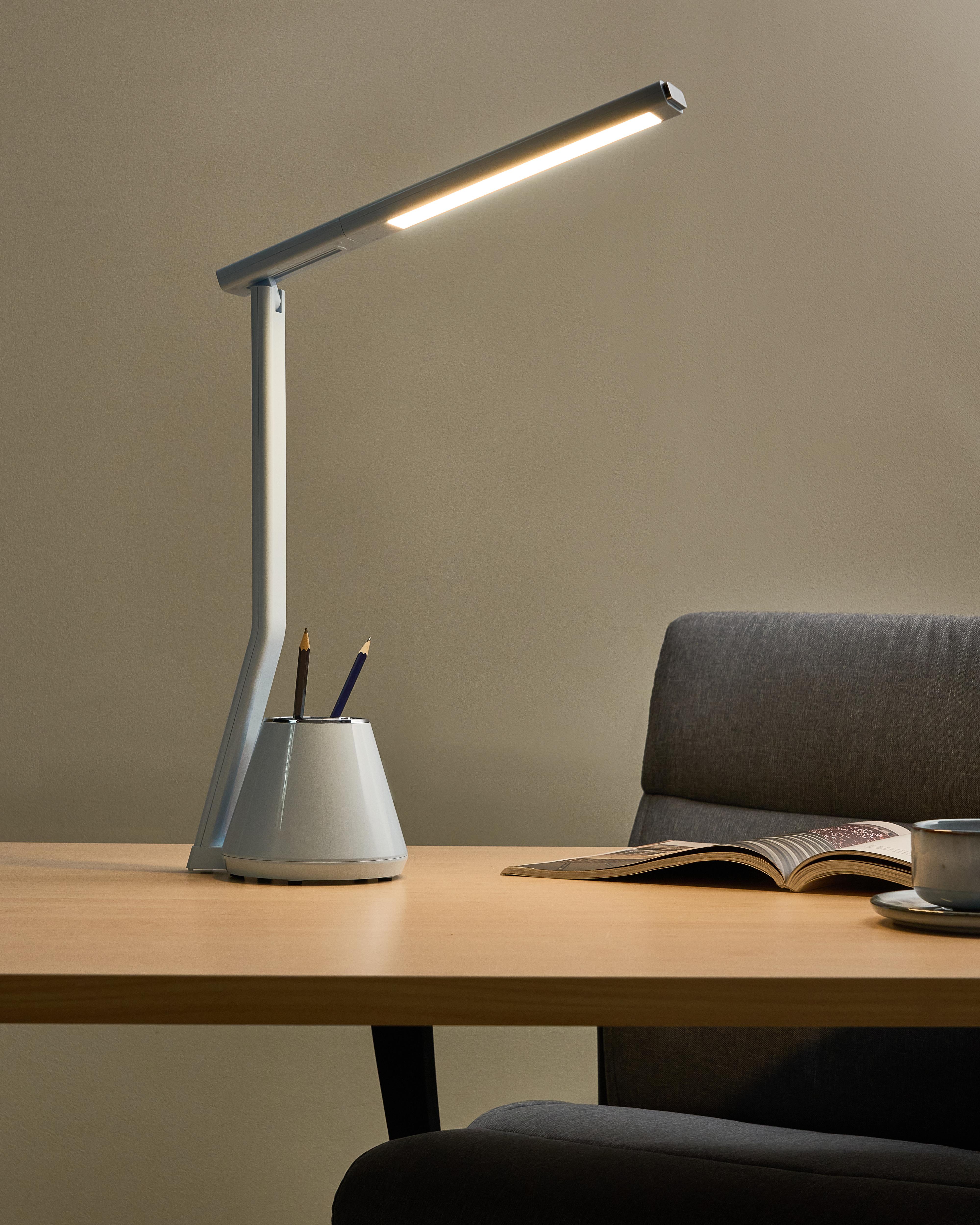 LED Desk Lamp DENEB with Dimmer Light Blue
