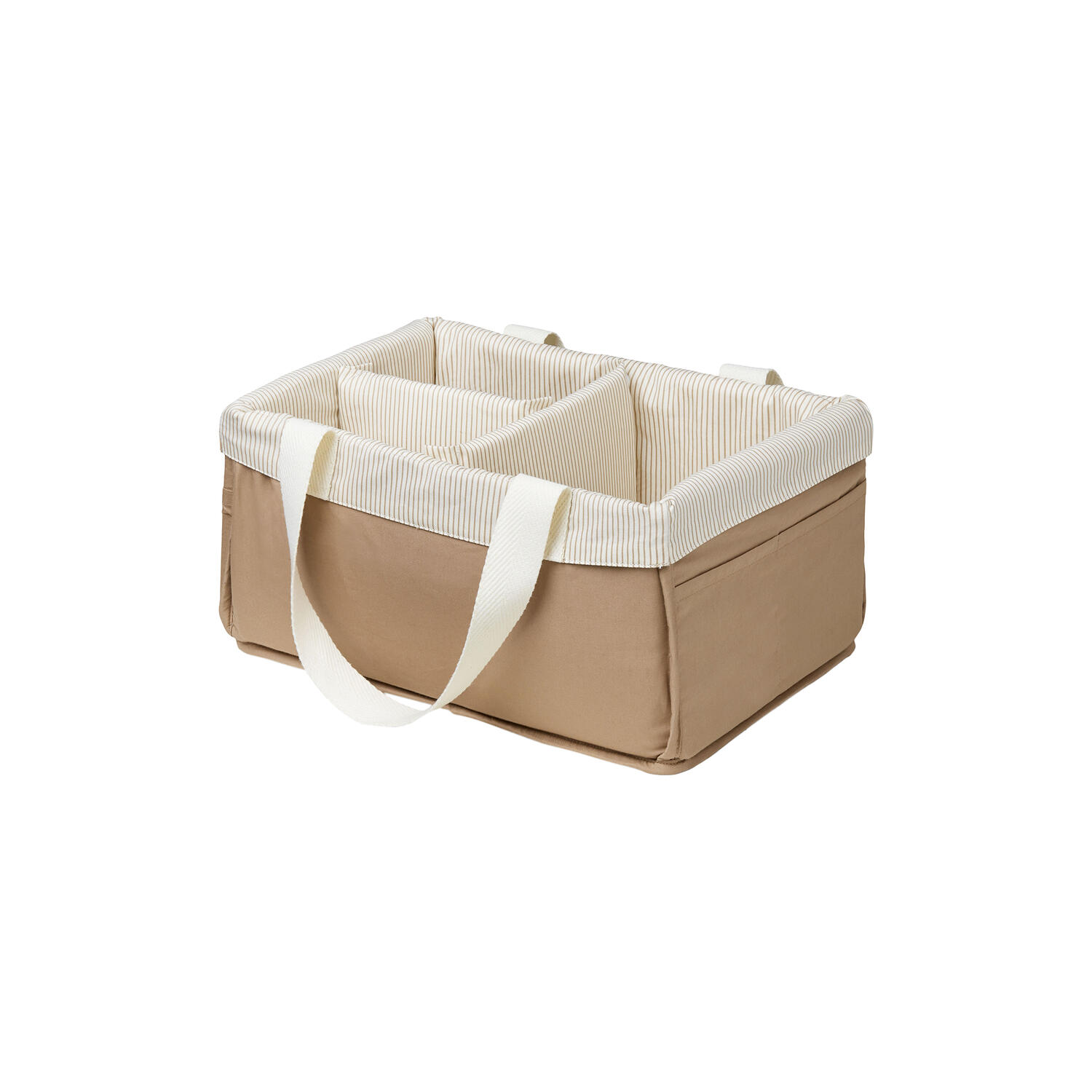Pusleopbevaring, classic stripes camel