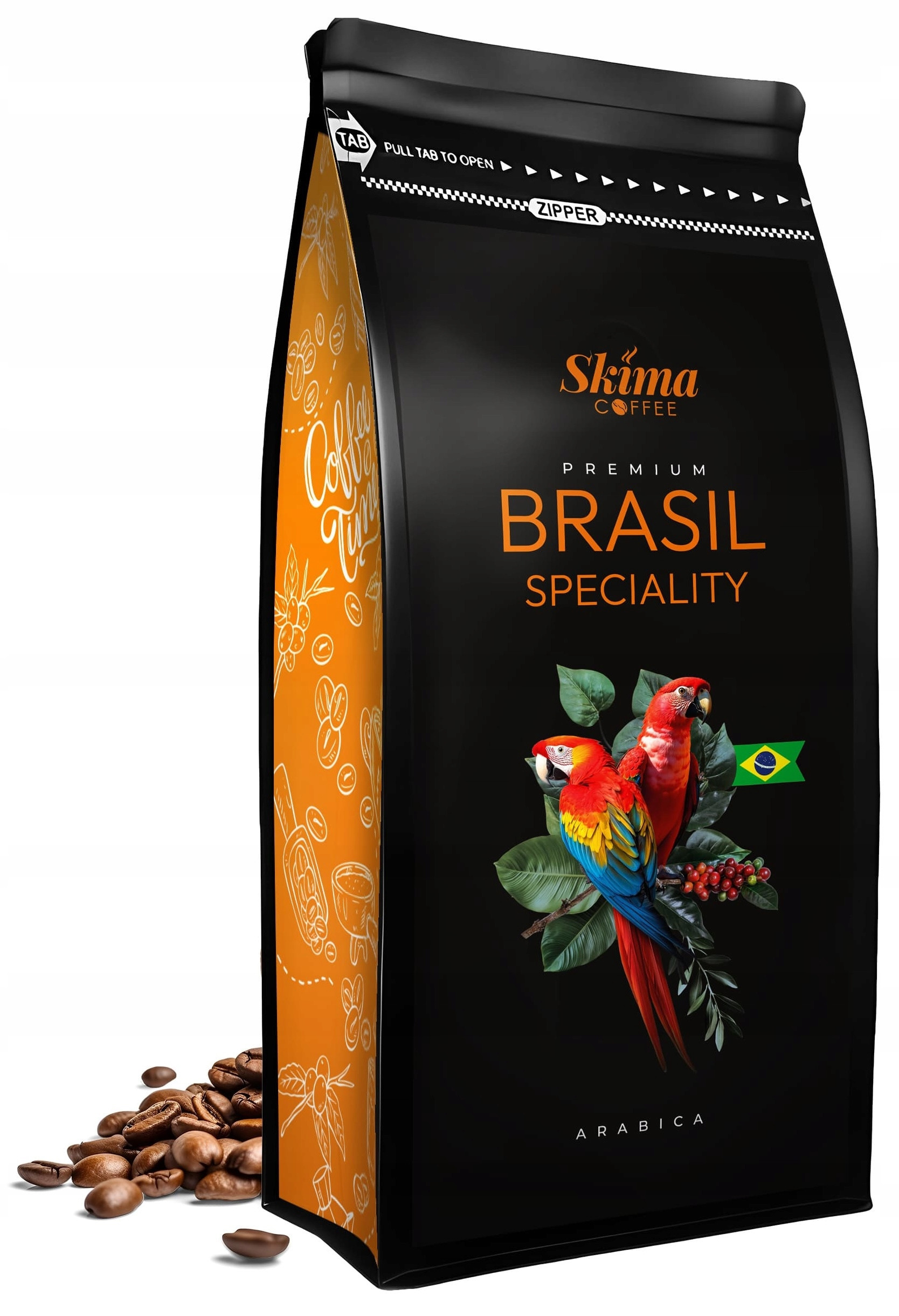 Kawa ziarnista 1kg Brazylia Speciality 100% Arabica Świeżo Palona