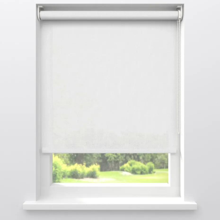Kwantum Rolgordijnen | Fenstr Rolgordijn Livia  Transparant Wit