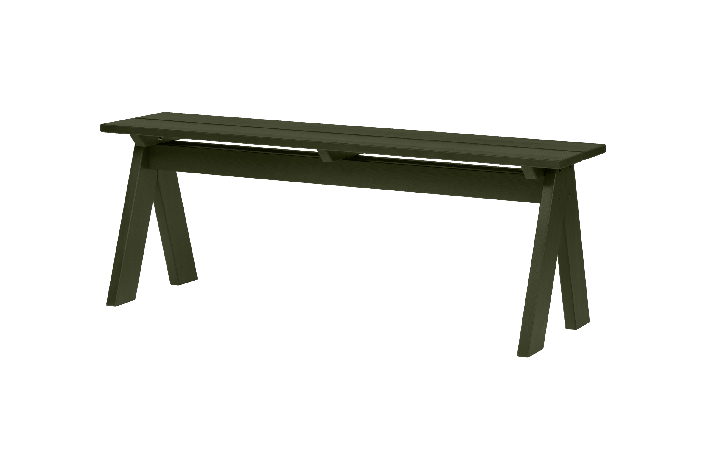 noo.ma Navo Bench - buitenbank van grenenhout, Forest Green