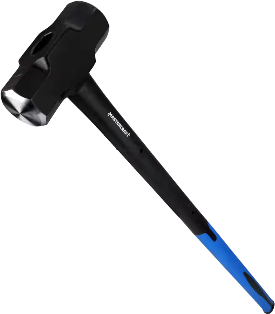 Mastercraft Fibreglass Sledge Hammer, Head with 35-in Handle, 10-lb