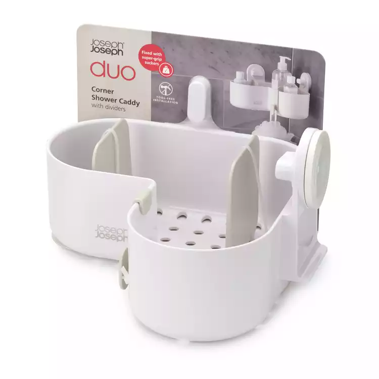 Joseph Joseph Duo Corner Shower Caddy - White