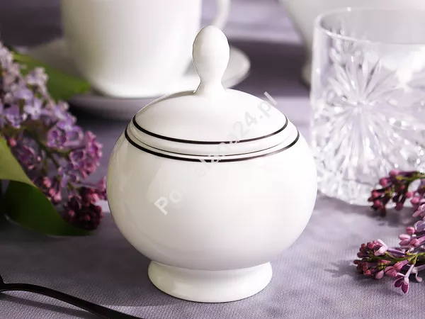 Serwis obiadowo-herbaciany na 12 osób (67el.) Bogucice - Base Black 1227