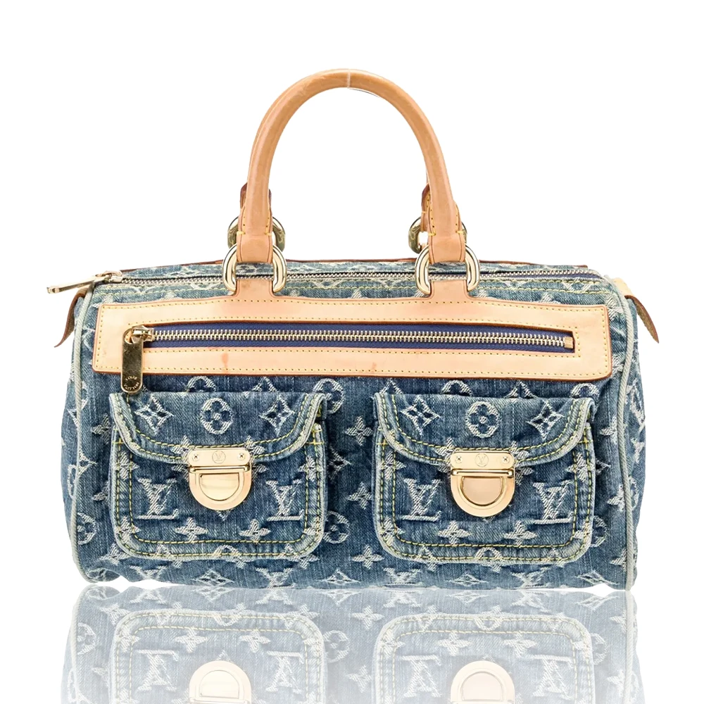 Louis Vuitton LV LV Monogram Neo Speedy Denim Shoulder Bag Handbag