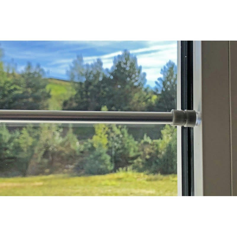 - Tringle Vitrage Sans Perçage Extensible ø8 mm Autobloquante 25-40 cm