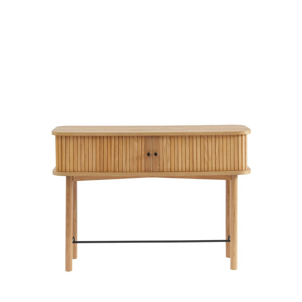 MATI - Console 2 portes en bois L110cm bois clair