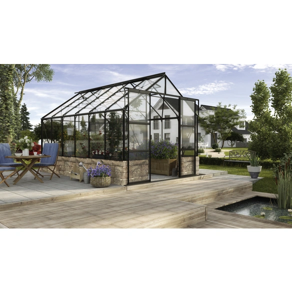Gewächshaus »Cassandra«, 11,5 m², Aluminium/ESG Glas, winterfest