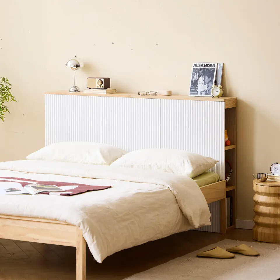 Massief houten hoofdeinde van 160