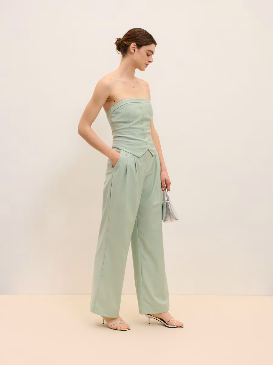 Suit Trousers With Viscose Blend
