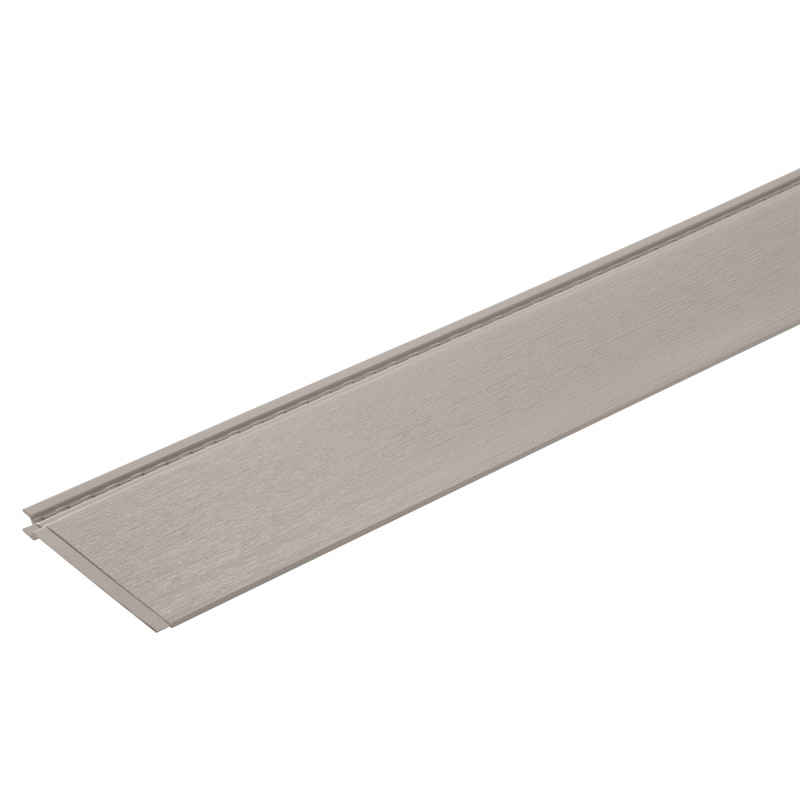 Lambris extérieur taupe en PVC 240 x 18,5 x 0,6 cm 6 pièces DUMACLIN