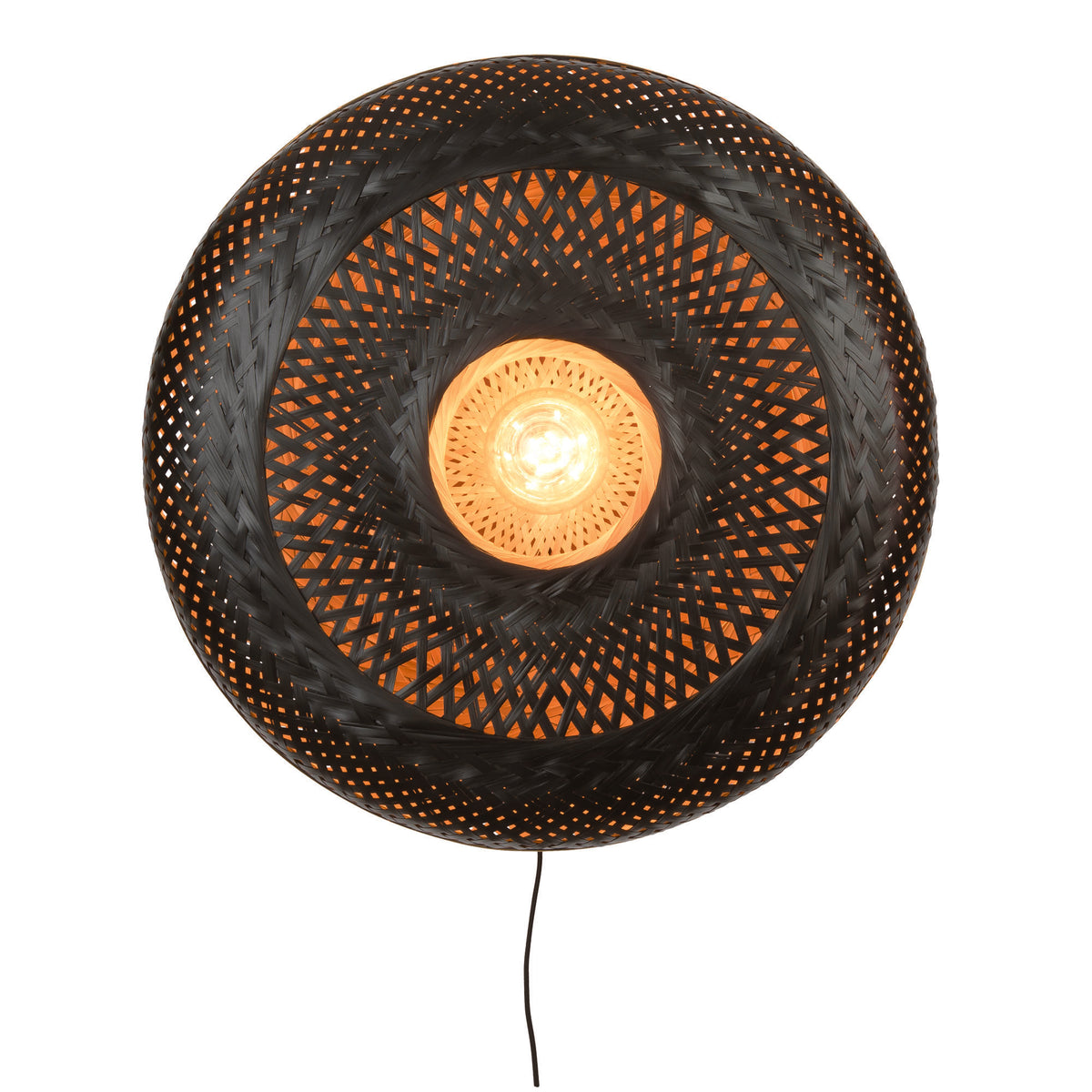 GOOD&MOJO wandlamp Andes - zwart - Ø60cm