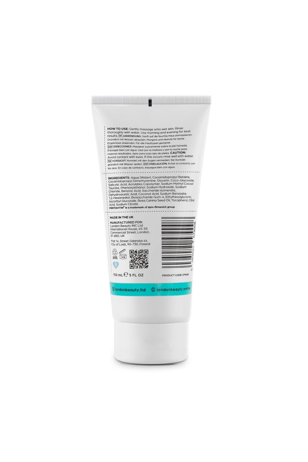 London Beauty Barrier Rescue Facial Cleanser