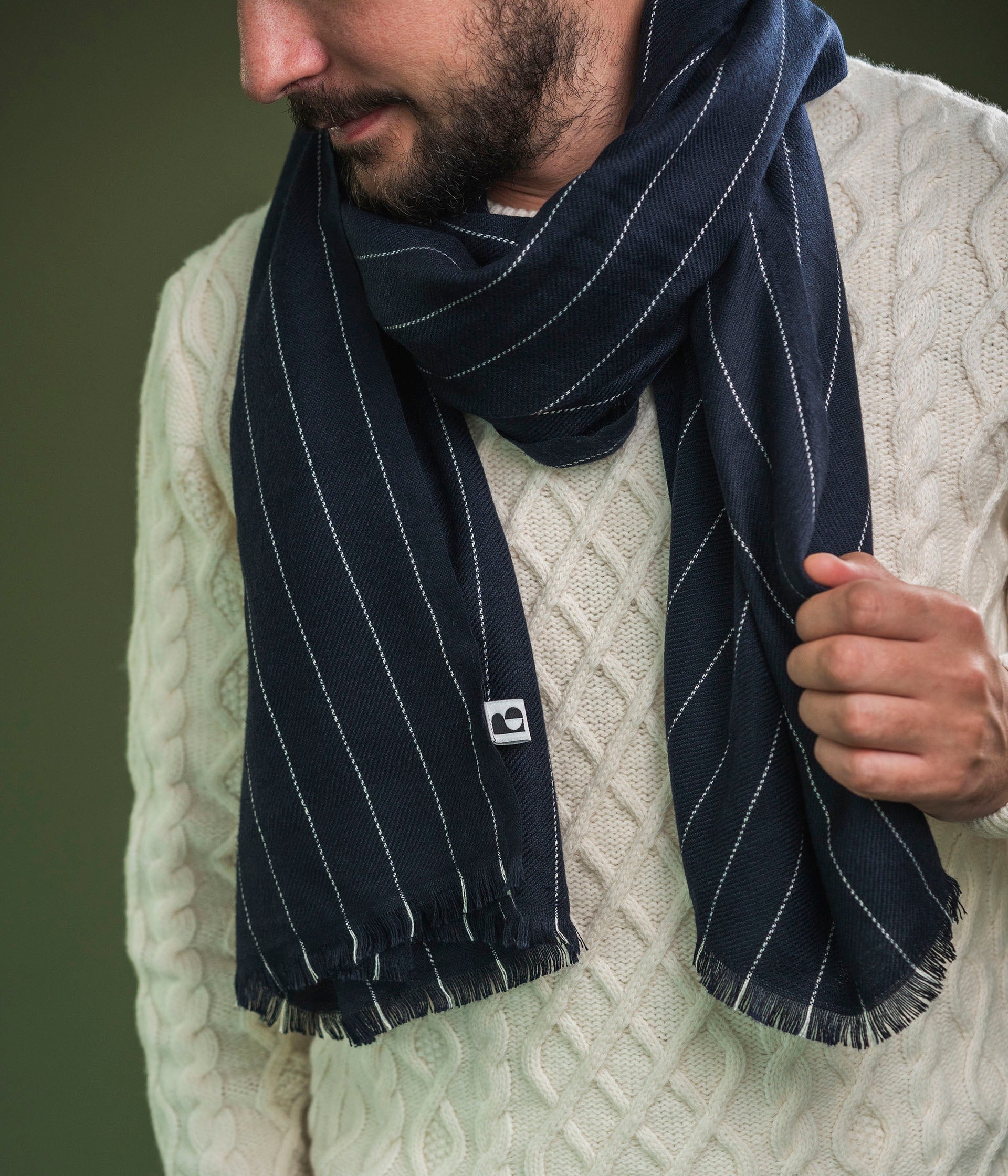 Foulard Johan marine