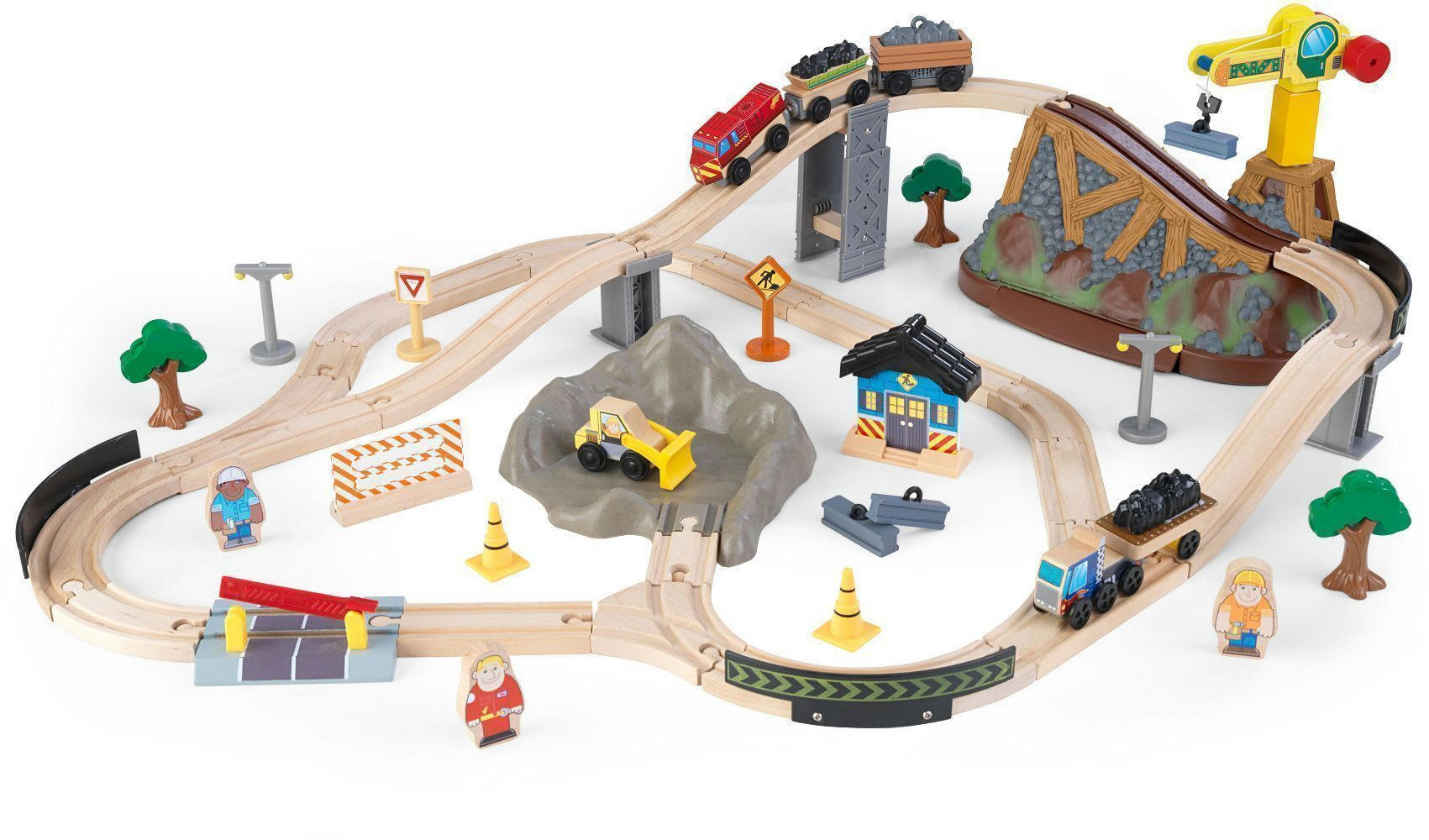 - Circuit de train en bois enfant bucket top