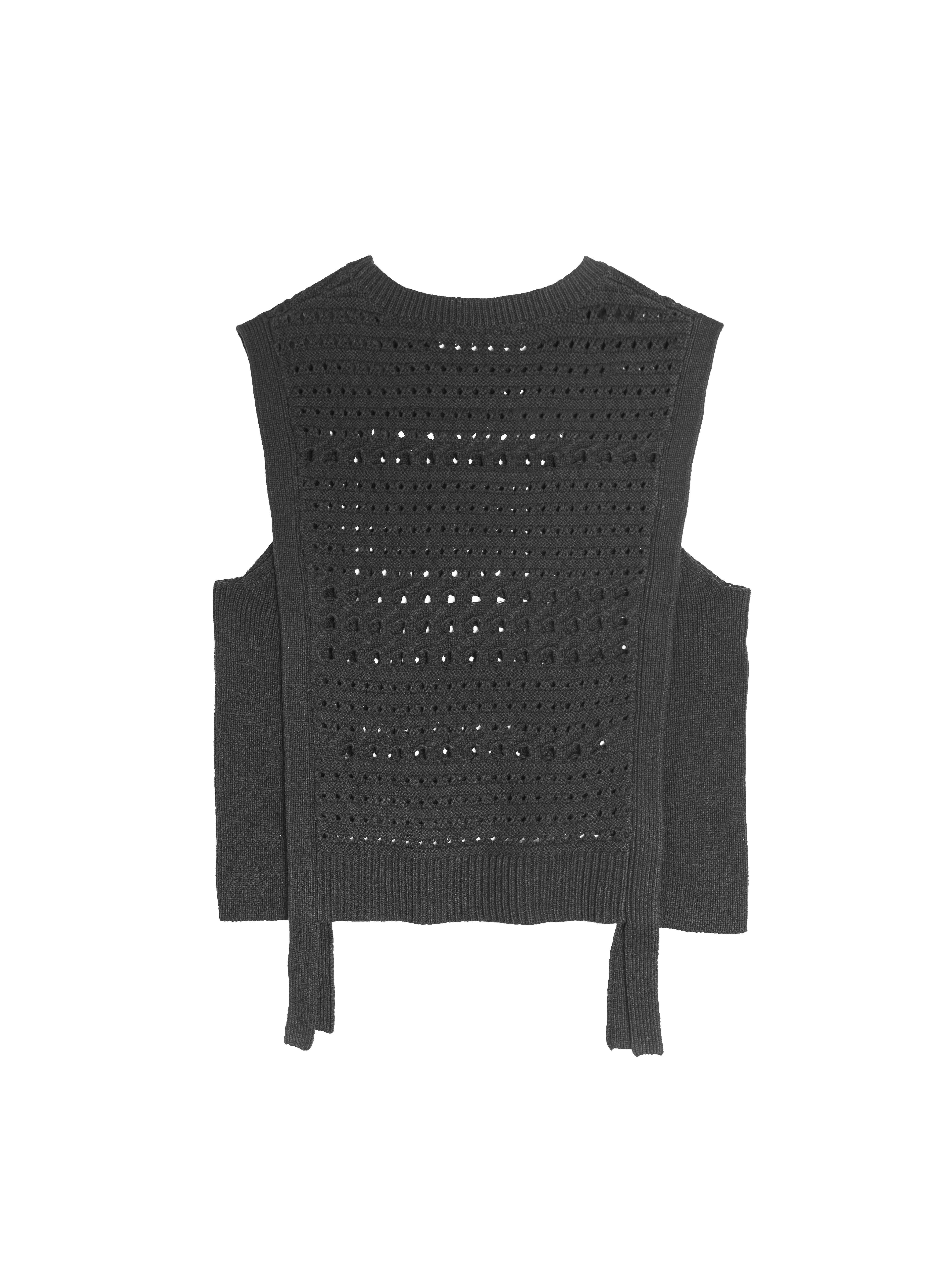 Eyelet Knit Vest - 25WDT298X