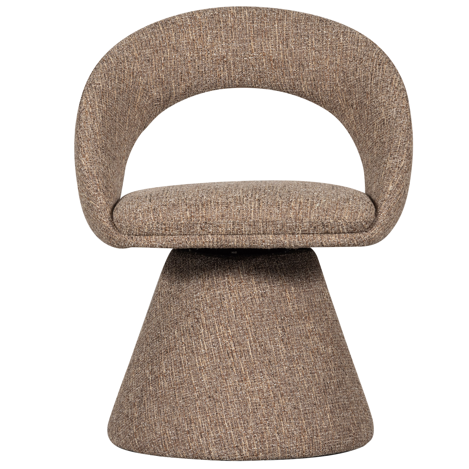 WOOOD draaibare eetkamerstoel Winter - Naturel Melange - 80x63x57