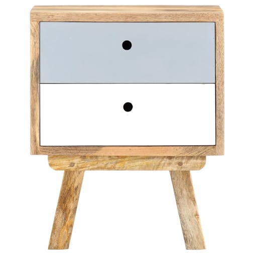 NNEVL Bedside Cabinet 40x35x50 cm Solid Mango Wood