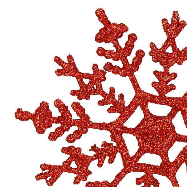 Zawieszka choinkowa śnieżynka 12 cm świąteczna brokat