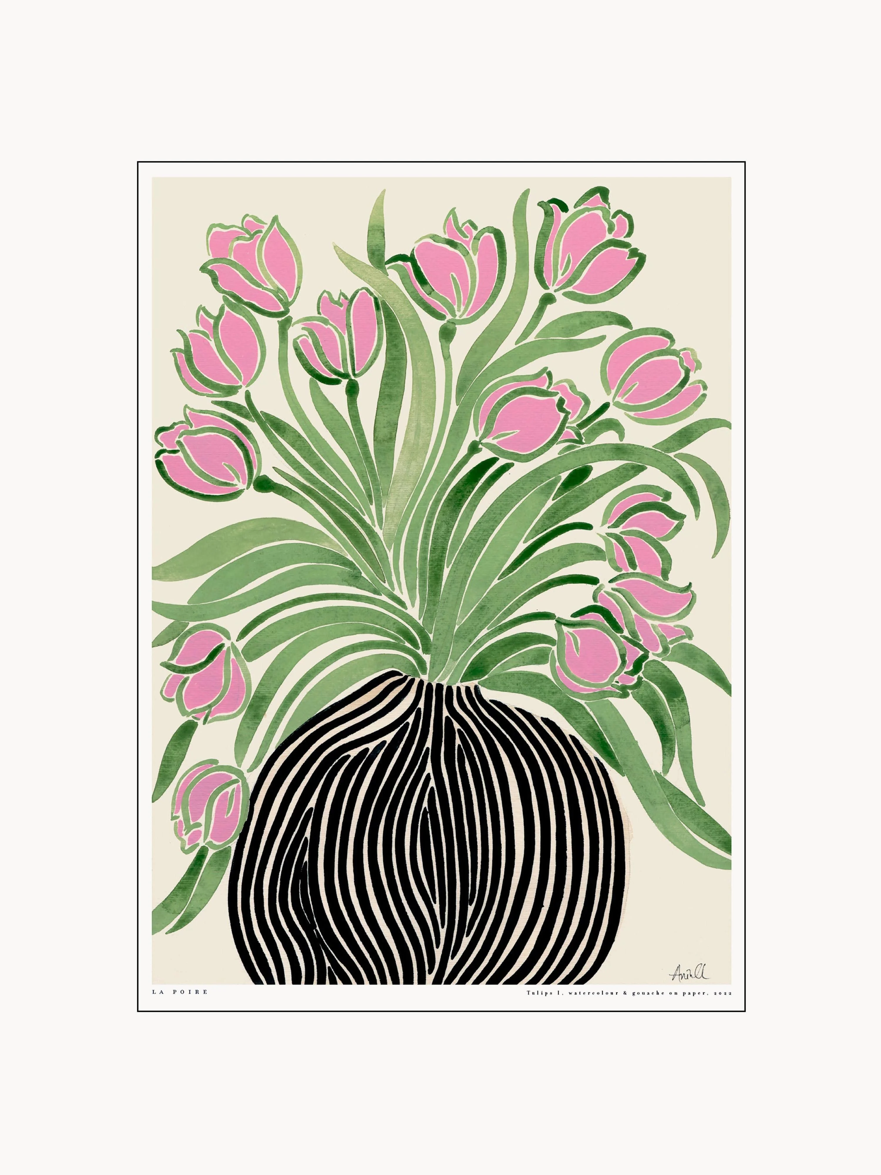 Gerahmter Digitaldruck Tulips 1