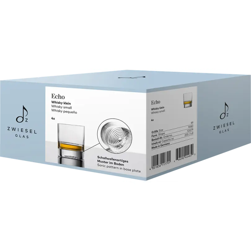 Whiskyglas 4er-Set Echo