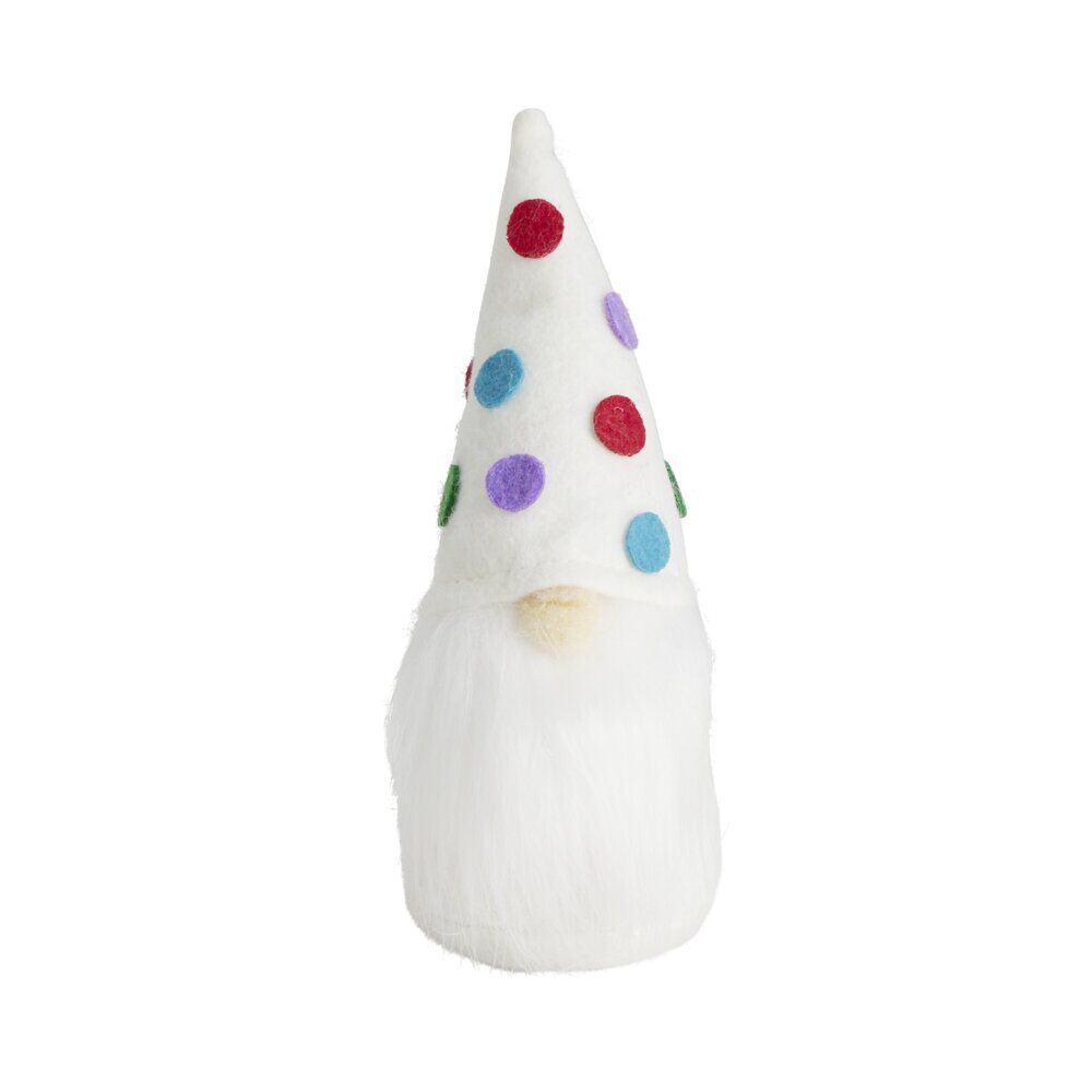 Décoration de No&euml;l à poser gnome Ø6xH15cm (3 modèles)