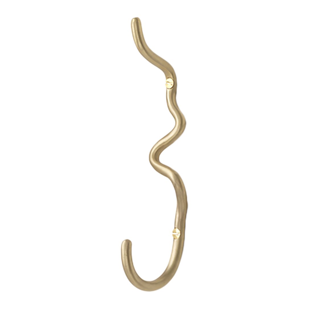 Ferm Living Curvature Wandhaak Goud
