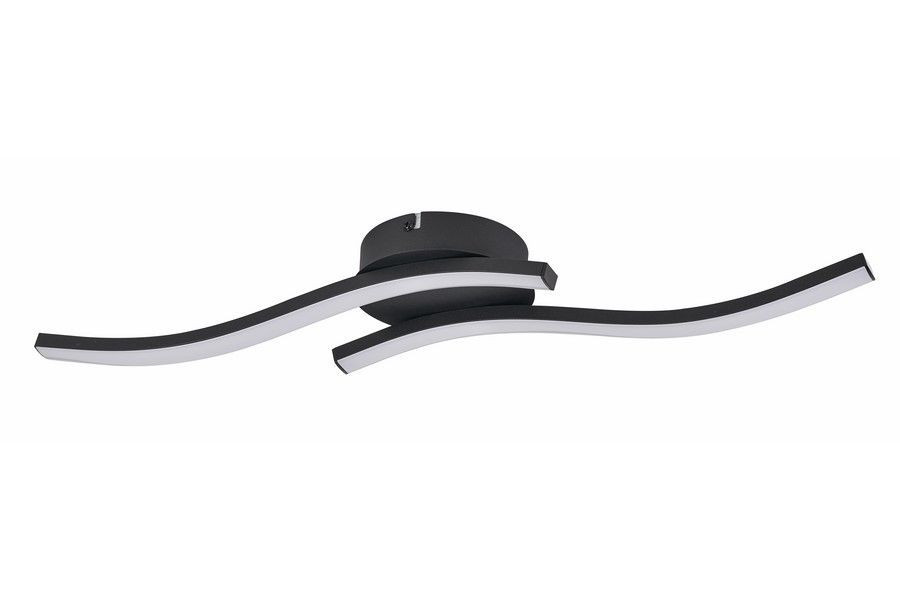 Lampa sufitowa Bradox czarna LED 1x12W Ciepła biel 960lm Reality