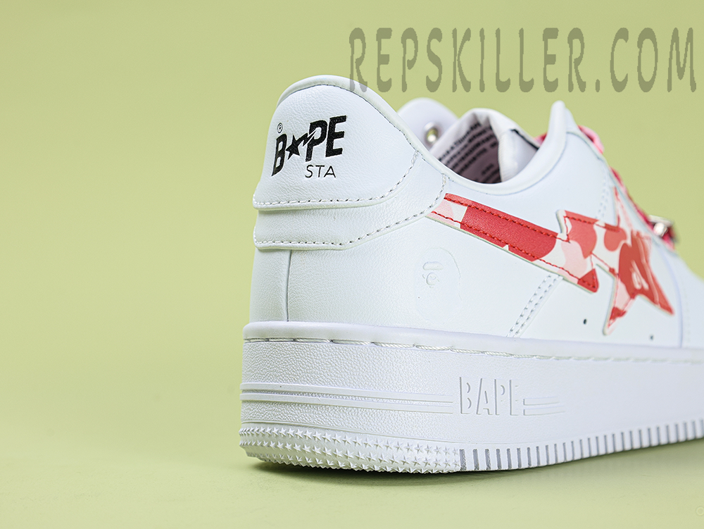 A BATHING APE BapeSta ABC Camo Pink Low Sneakers