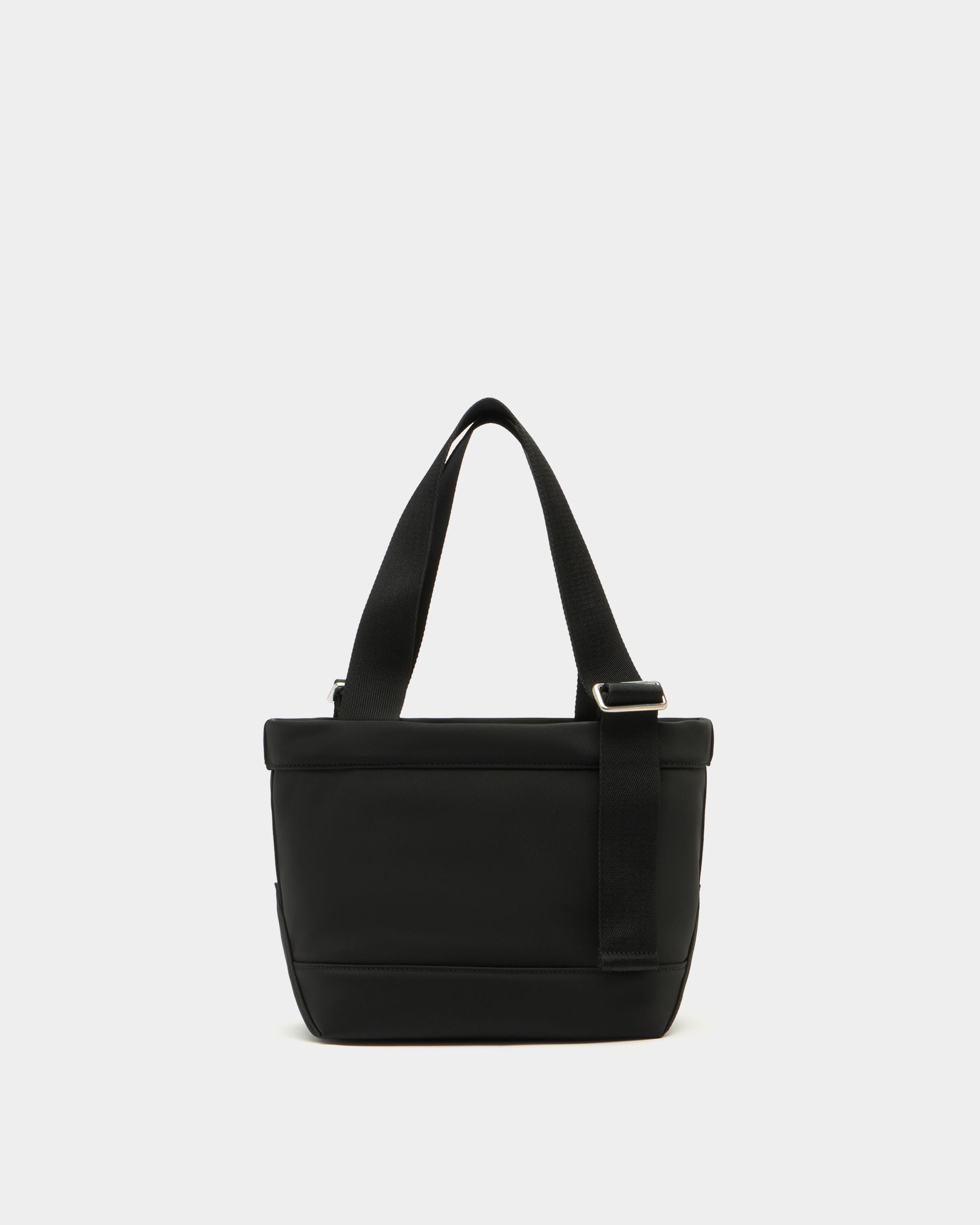 Code Tote Bag aus schwarzem Nylon