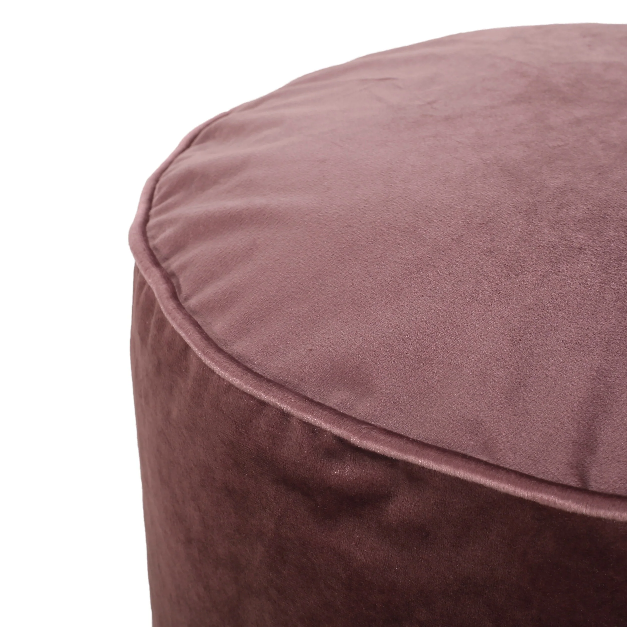 Shimon Cylinder Pouf,Comfortable choice, multiple functions, classic design, and cozy corners Blush