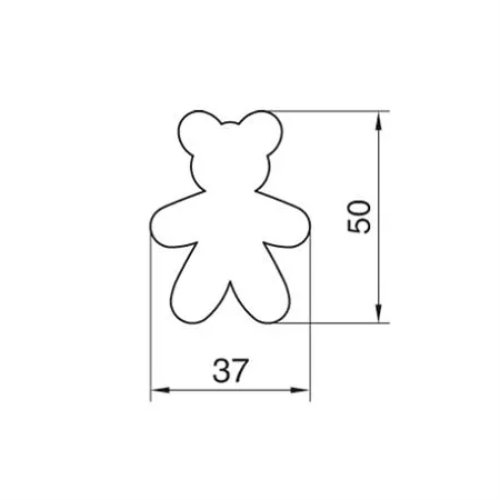 Wykrawacz 5 cm Smolik - Niedźwiadek 4SS.348/V