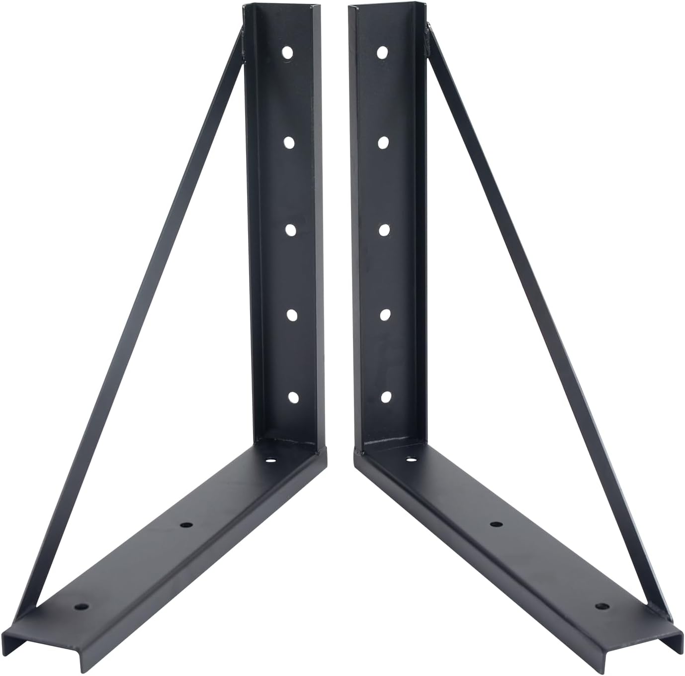 Colinktool Underbody Steel Mounting Brackets,18 x 18 Inch Truck Tool Box Mounting Kit, with Screws Spacers and Sleeves - 2 PCS