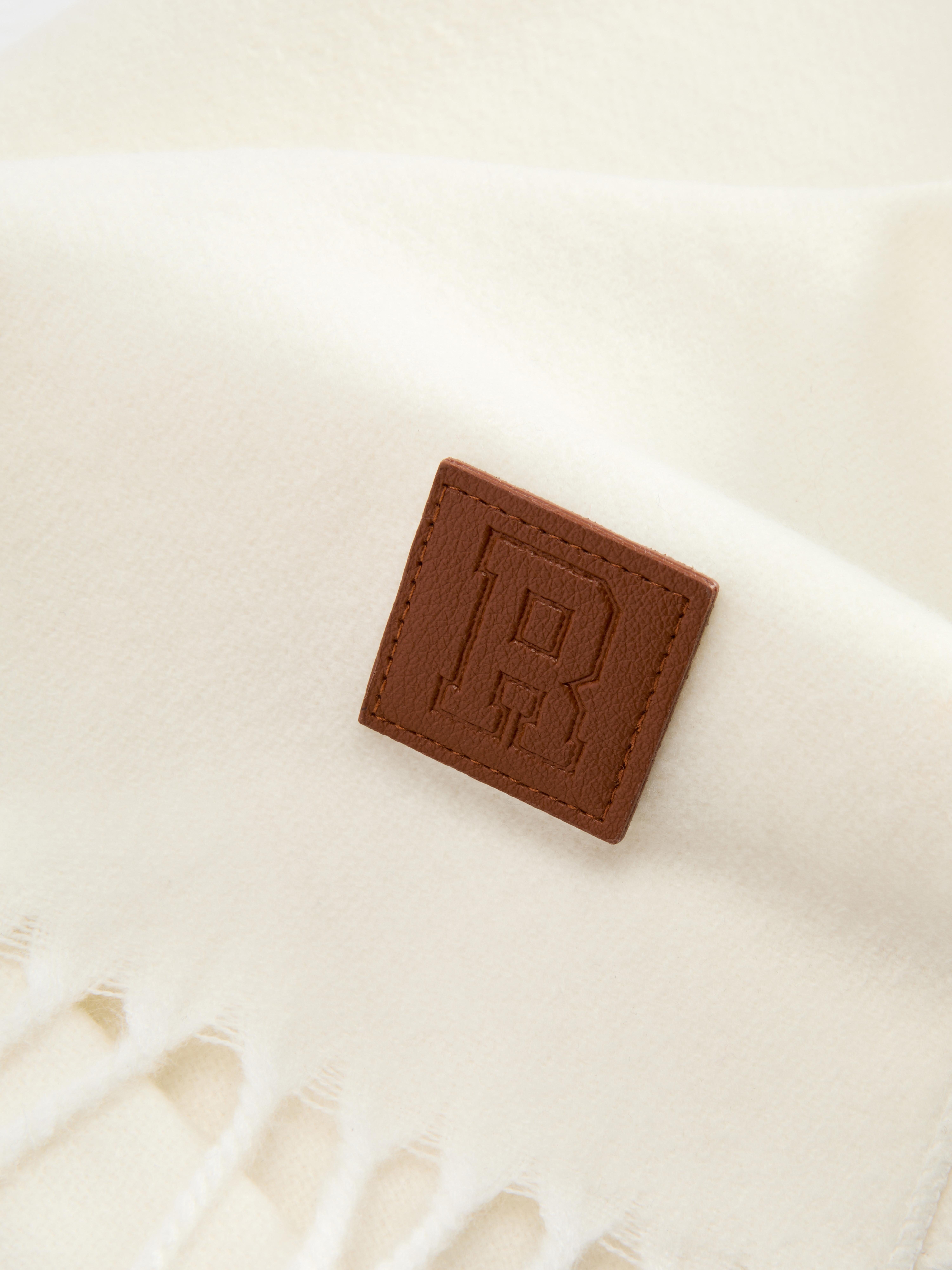 Fringed Tassel Initial Scarf