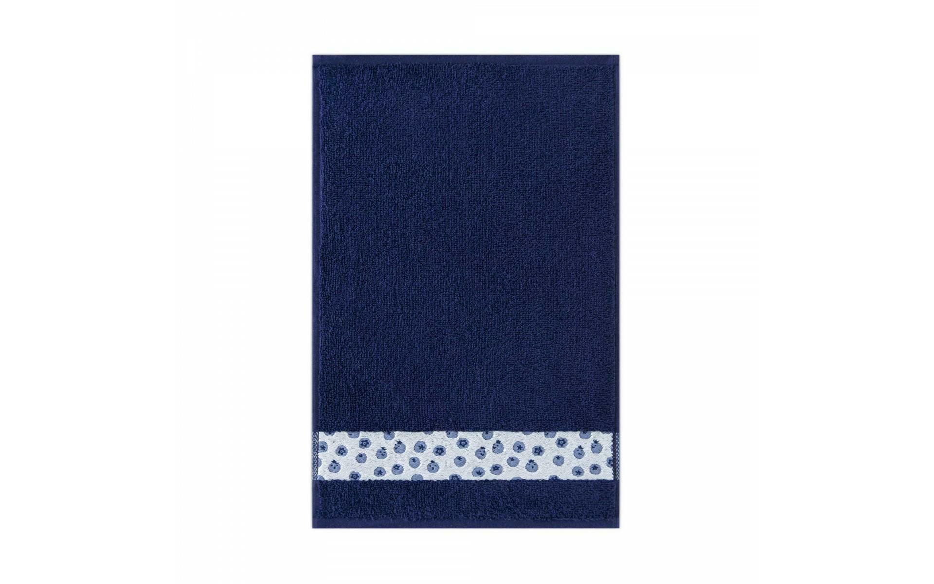 Ręcznik 30x50 Jagódki granatowy 400g/m2 frotte Zwoltex