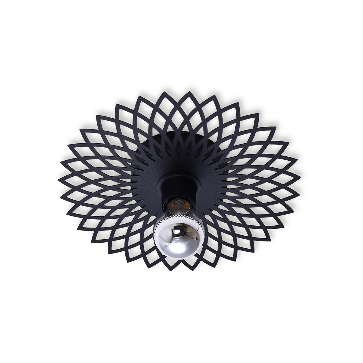 Ylumen plafondlamp Ombra - 1 lichts - 30 x 7.5  cm - zwart