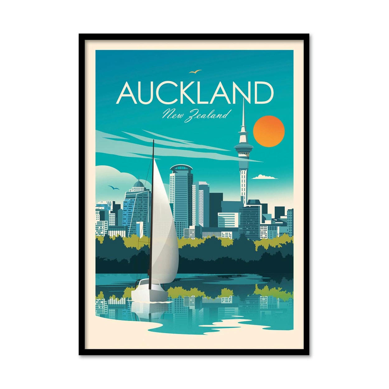 STUDIO INCEPTION - AUCKLAND - STUDIO INCEPTION - Affiche d'art 30 x 40 cm
