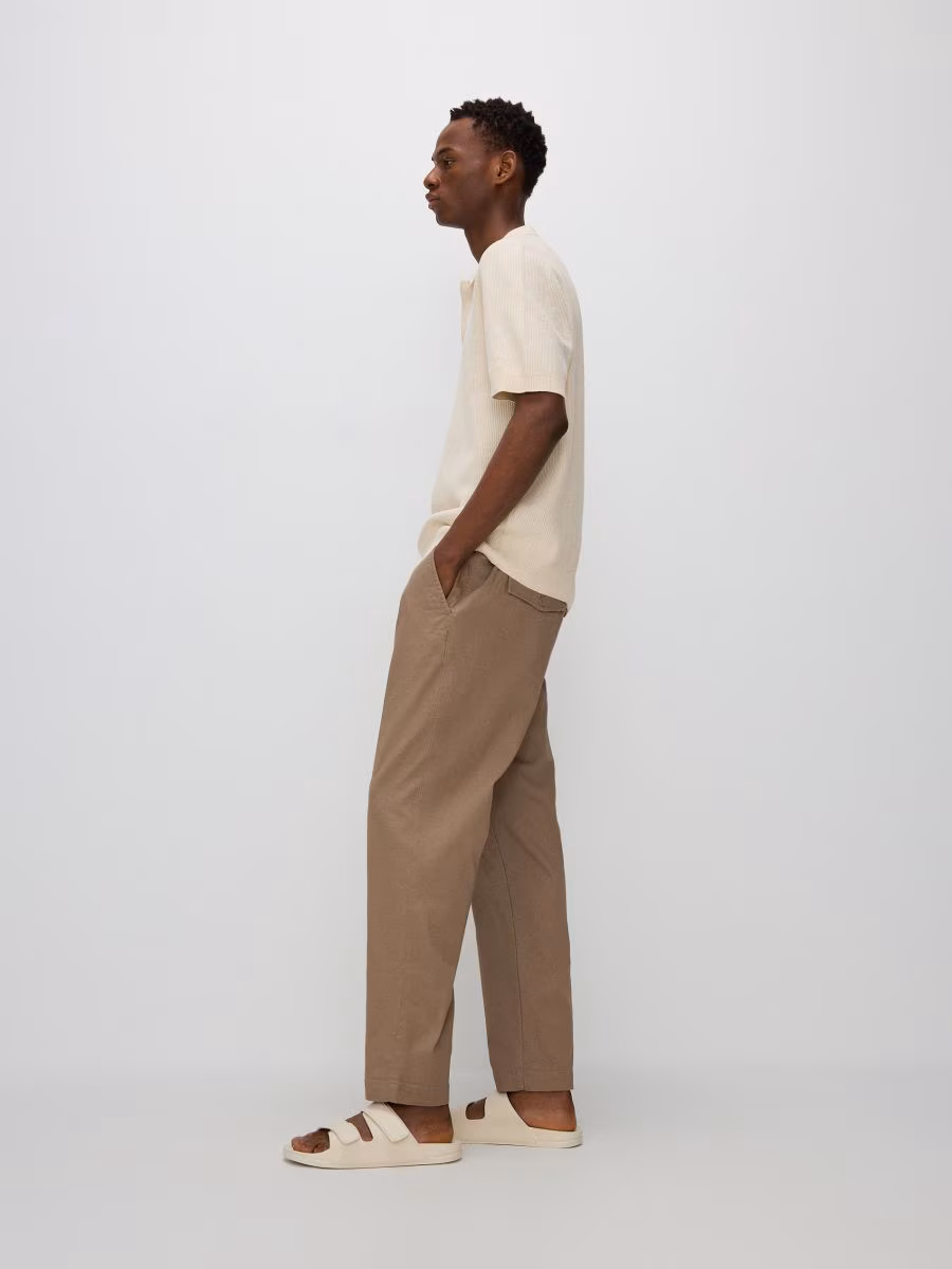 Cotton Slim Trousers
