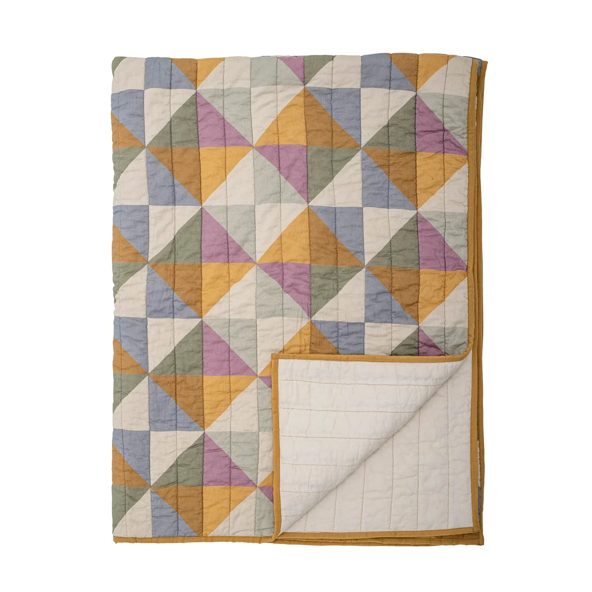 Bloomingville - Crewe Quiltdecke, gelb