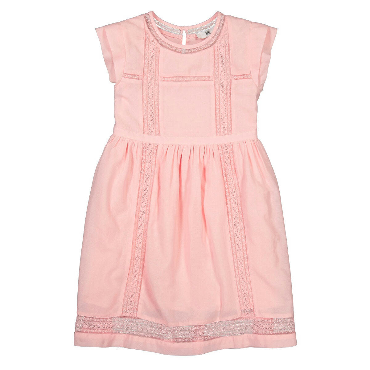 Robe de cérémonie sans manches, détails dentelle