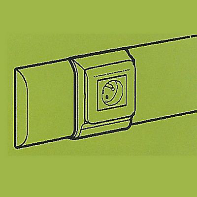 Cadre 1 poste appareillage Mosaic, pour plinthe 80 x 20 mm Legrand