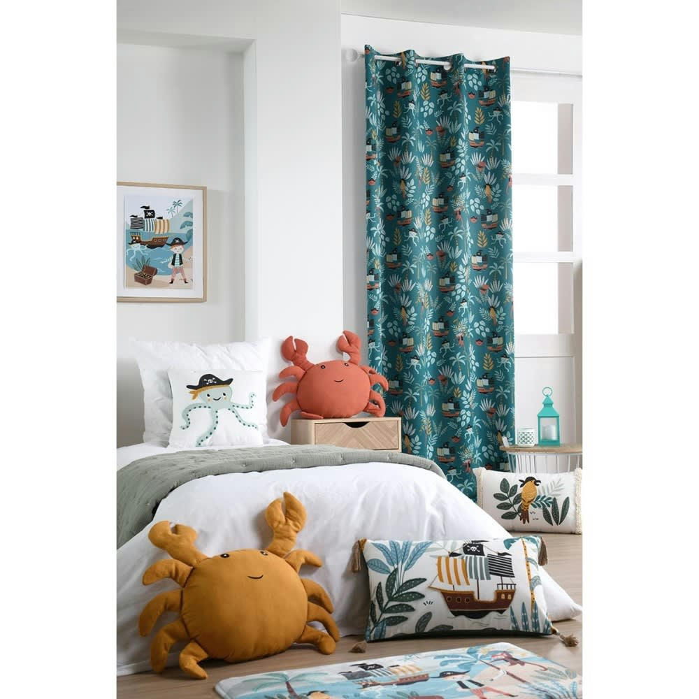 - Coussin Bleu coton 40 X 40